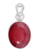 Certified Ruby Premium (Manik) Silver Pendant 5.5cts or 6.25ratti