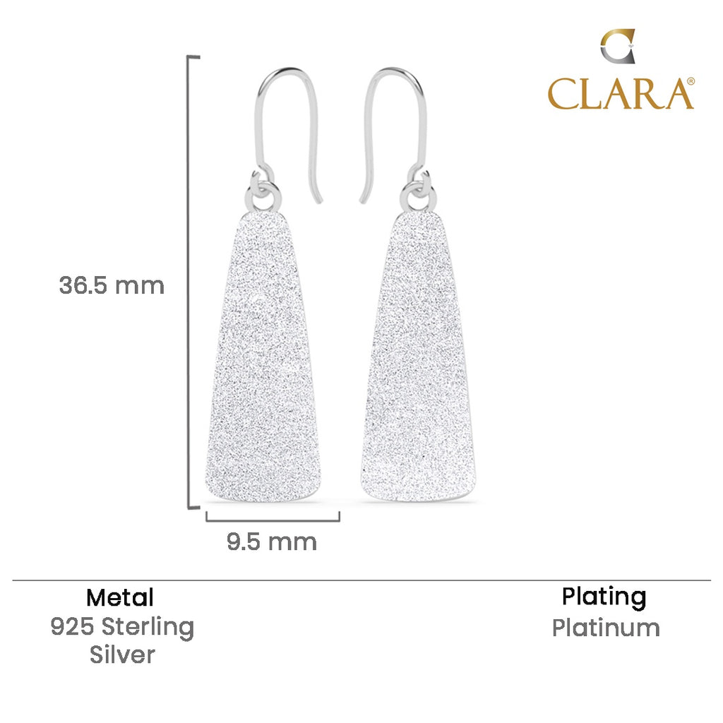 Silver Evie Crystal Finsih Earrings