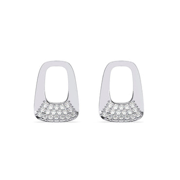 Silver Gemma Stud Earrings
