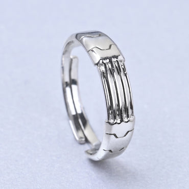 CLARA Real 925 Sterling Silver Designer Band Ring 