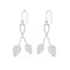 Silver Orla Leaf Long Earrings