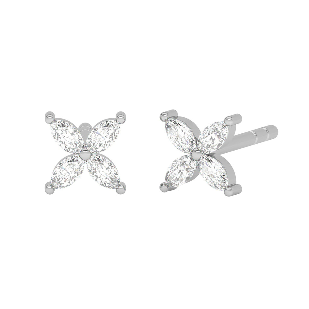 CLARA 925 Sterling Silver Classic Studs Earrings Gift for Kids Girls