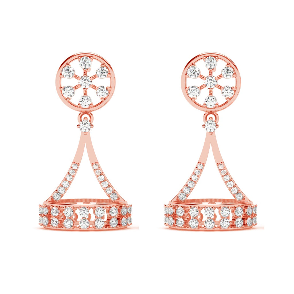 Silver Aiza Jhumki Earrings