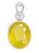 Certified Yellow Sapphire Pukhraj Silver Pendant 4.8cts or 5.25ratti