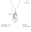 CLARA 925 Sterling Silver Orla Pendant Chain Necklace 