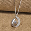 CLARA 925 Sterling Silver Rosa Pendant Chain Necklace 