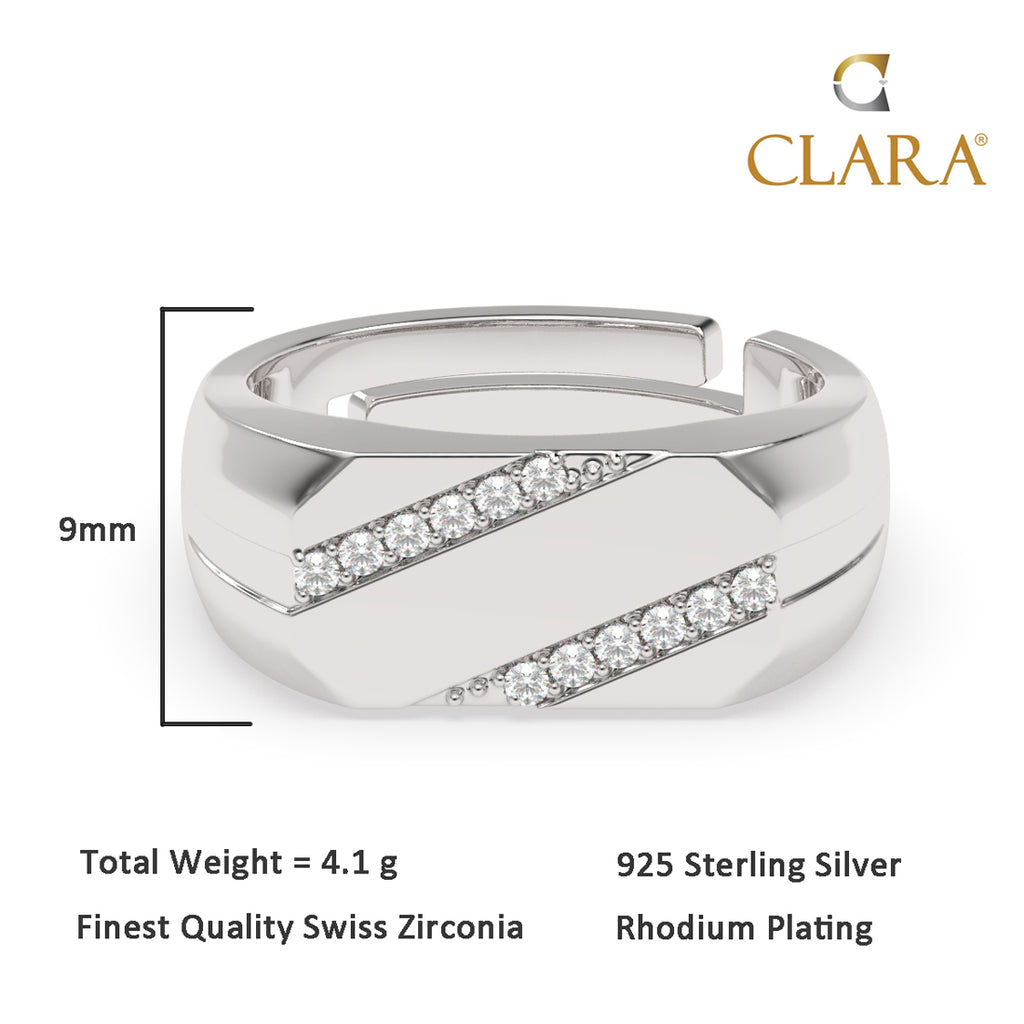 CLARA Real 925 Sterling Silver Boaz Band Ring
