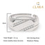 CLARA Real 925 Sterling Silver Boaz Band Ring
