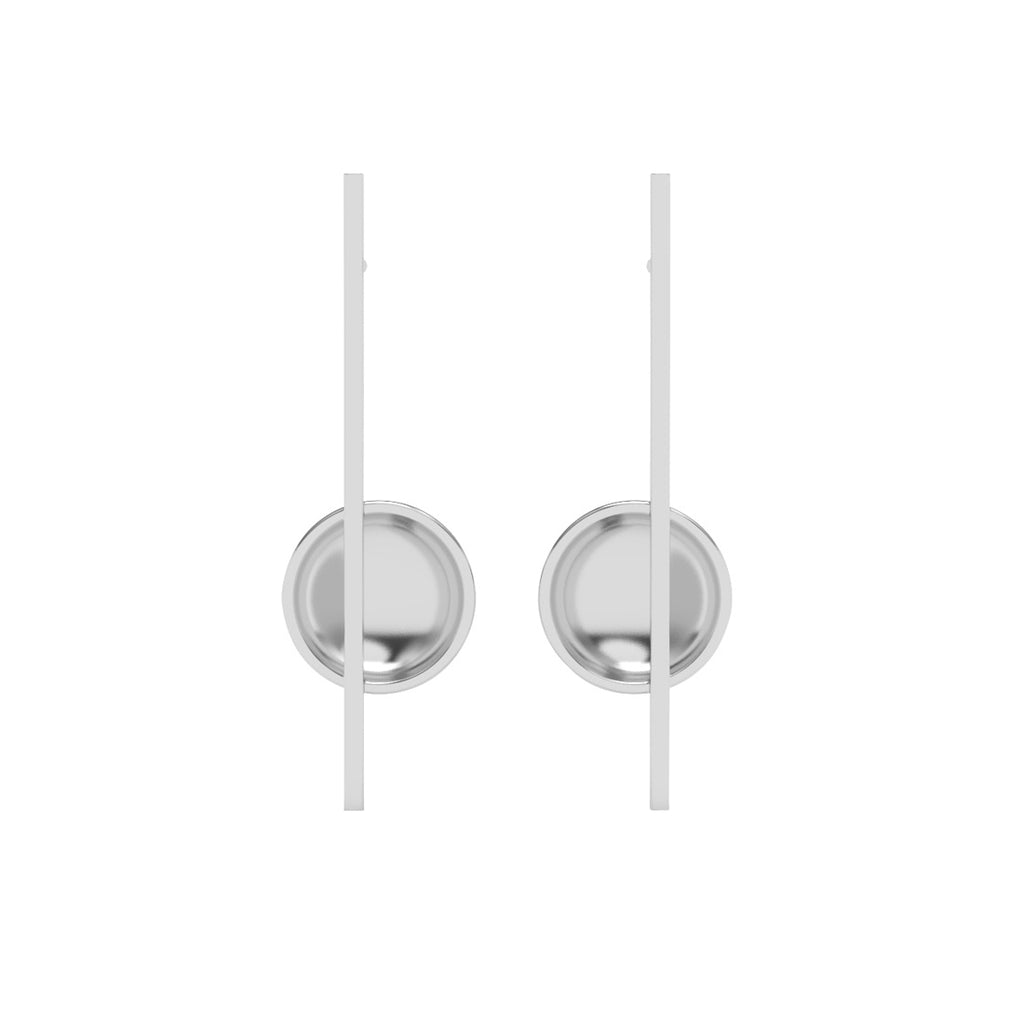 Silver Isa Geometric Earrings