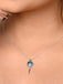 CLARA 925 Sterling Silver Dolores Pendant Chain Necklace 