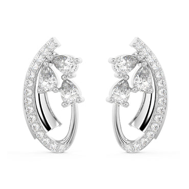 CLARA 925 Sterling Silver Orla Earrings with Screw Back 