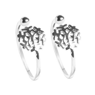 CLARA 925 Sterling Silver Hugo Toe Rings Pair 