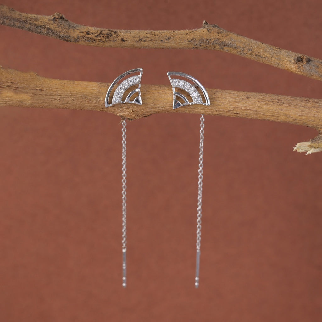 Silver Aria Sui Dhaga Threader Earrings