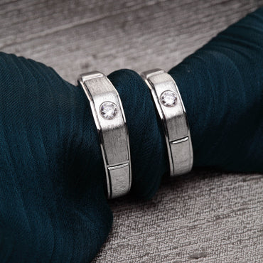 Silver Belt Couple Band