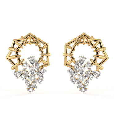 CLARA 925 Sterling Silver Alba Earrings with Screw Back 