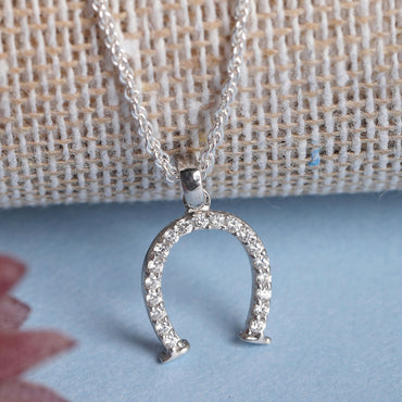 CLARA 925 Sterling Silver Magnet Pendant Chain Necklace 