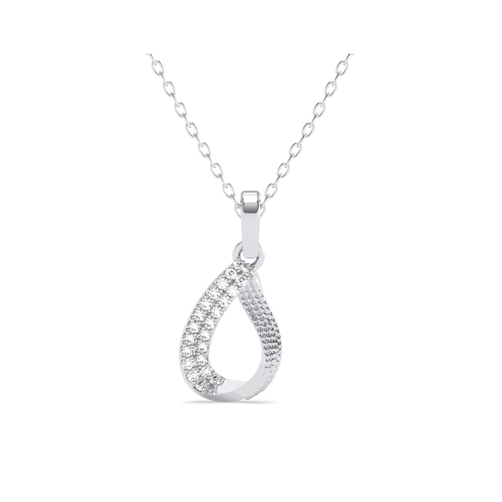 Silver Raindrop Pendant Chain 