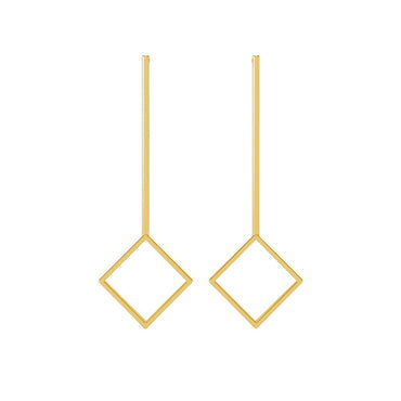 Silver Aya Geometric Earrings