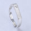 CLARA Real 925 Sterling Silver Sleek Band Ring Size Adjustable, Matte Finish, Swiss Zirconia Gift for Men & Boys