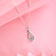 Silver Teardrop Pendant Chain