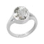 Certified Crystal Isphetic Zoya Silver Ring 3.9cts or 4.25ratti
