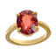 Ceylon Gems Premium Gomed Hessonite 9.3cts or 10.25ratti stone Prongs Panchdhatu Ring