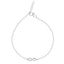 Silver Infinity Anklet Payal ( Single ) Chain