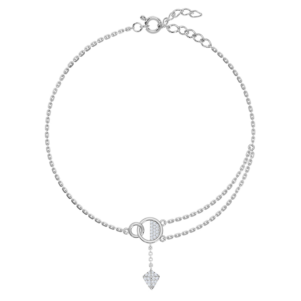 Silver Dharini Anklet Payal (Single)