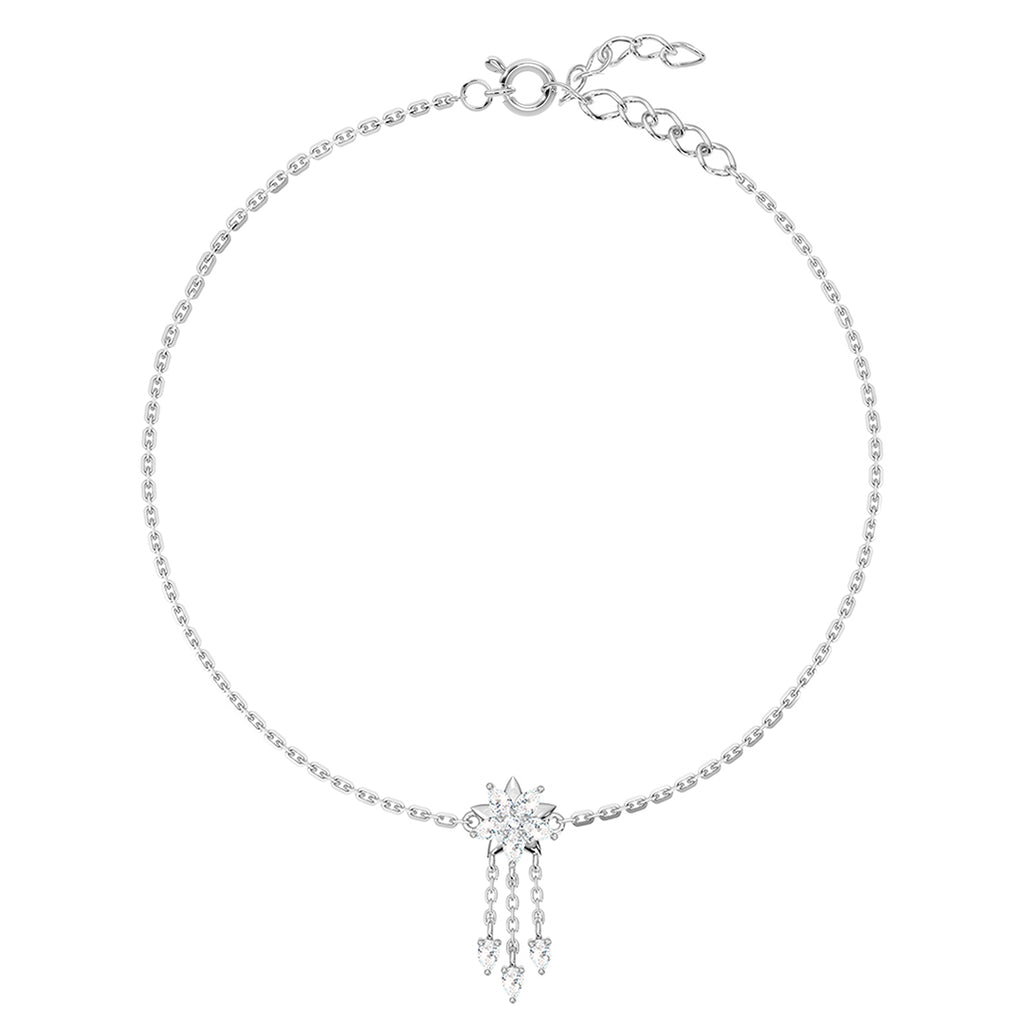 Silver Warisha Anklet Payal (Single)