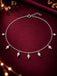 Silver Driti Pearl Anklet Payal (Single)