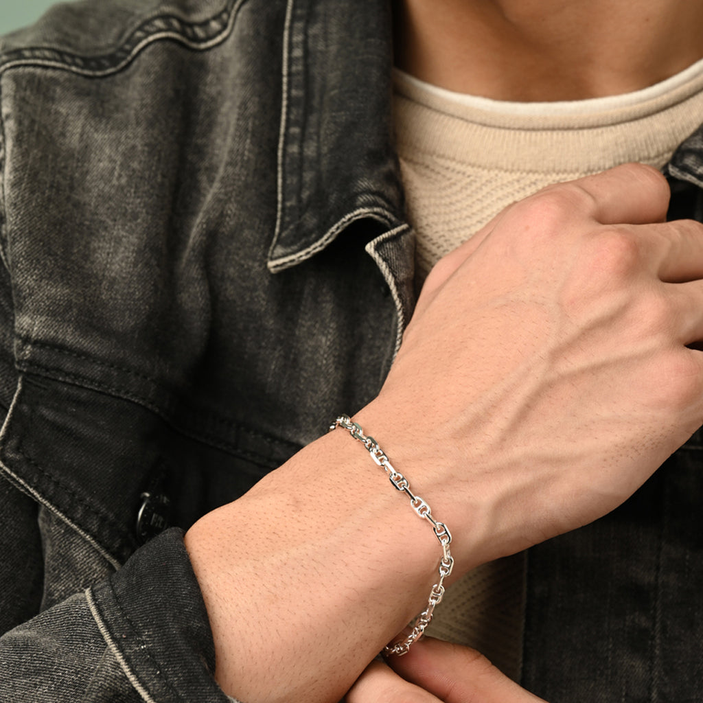 Buy 925 Sterling Silver Bracelets for Men Boys Online – CLARA