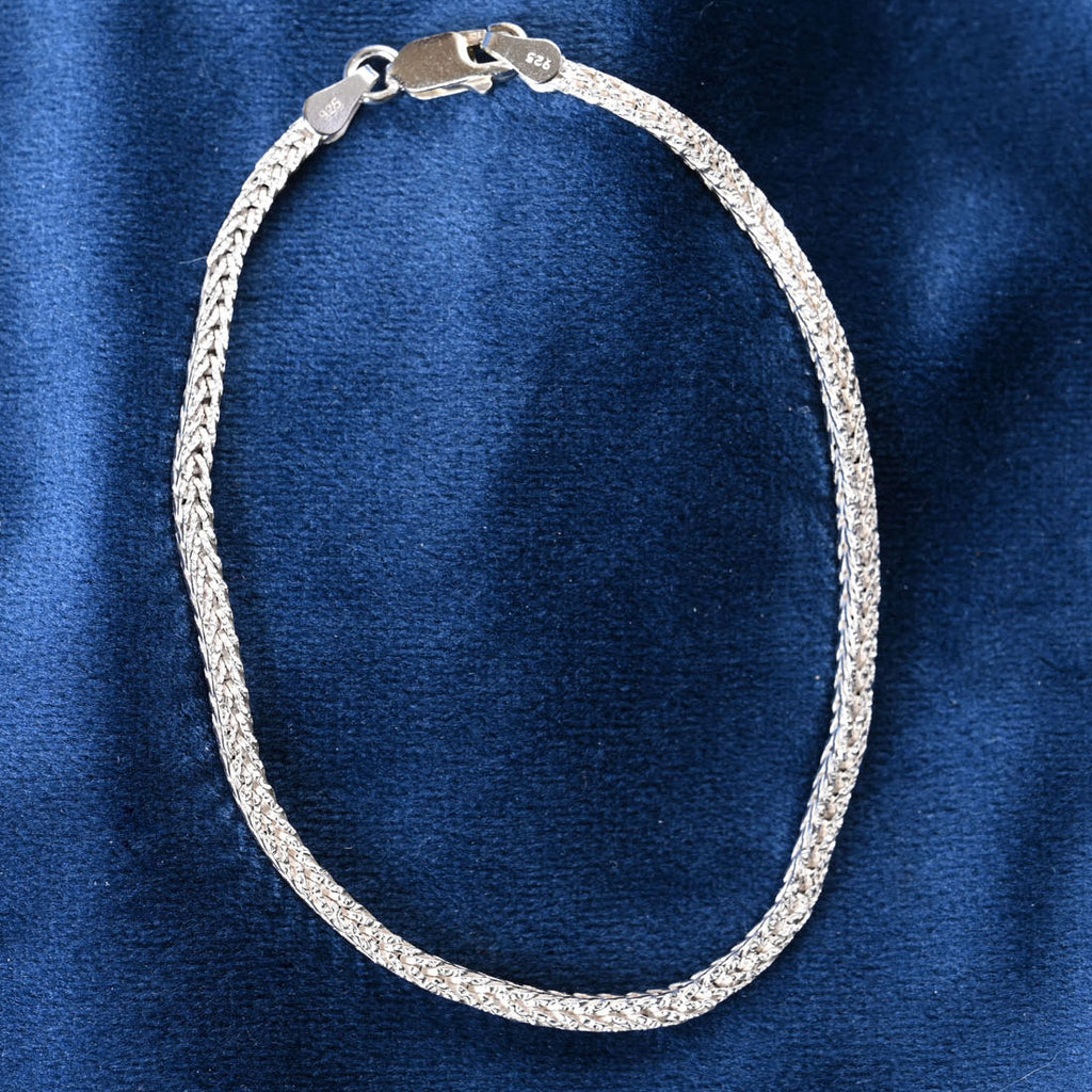 Silver Byzantine Men Bracelet in 8 inches