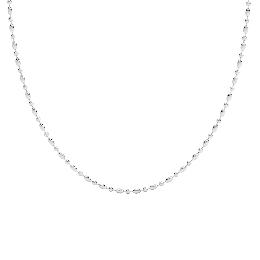 Silver Designer Men Chain Necklace in 24 inches