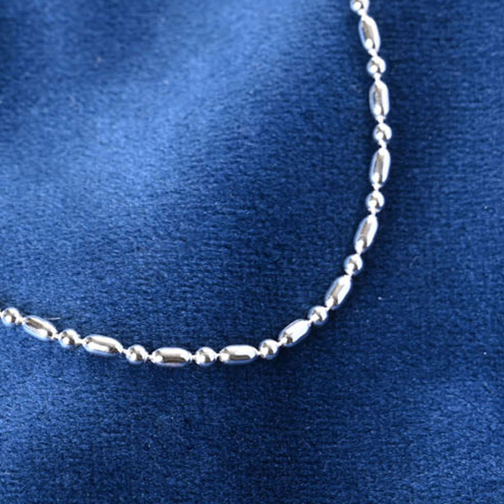 Silver Designer Men Chain Necklace in 24 inches