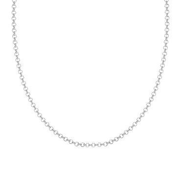 Silver Cable Men Chain Necklace in 24 inches