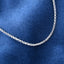 Silver Cable Men Chain Necklace in 24 inches