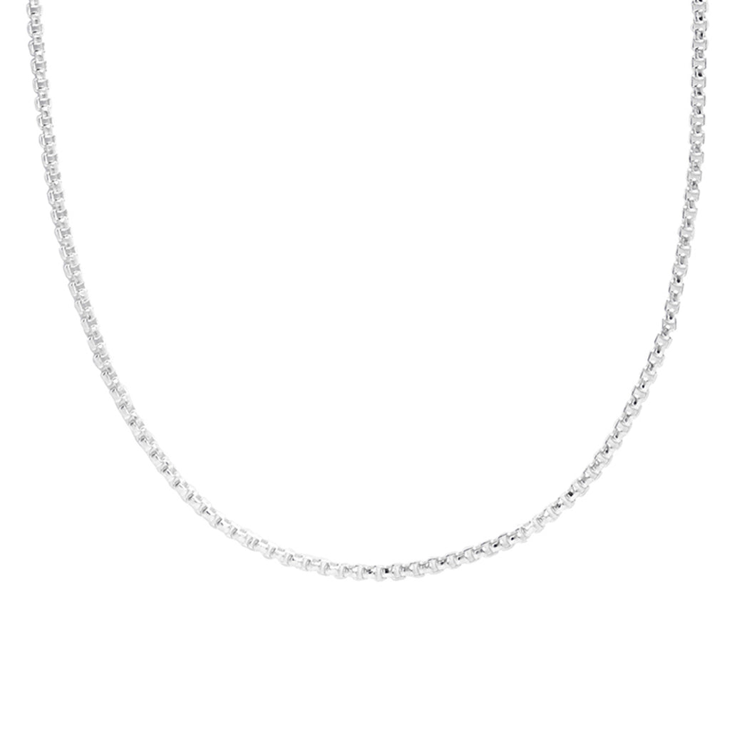 Silver Stellan Men Chain Necklace in 24 inches