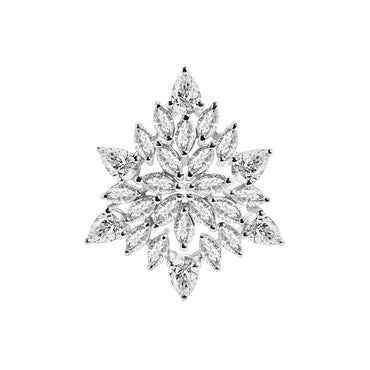 Clara 925 Sterling Silver Kayra Adjustable Cocktail Ring 