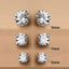 CLARA 925 Pure Sterling Silver Round Solitaire Studs Earrings White Gift for Girls Kids Women & Men Rhodium Plated, Swiss Zirconia