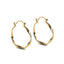 Silver Twisted Hoop Earrings