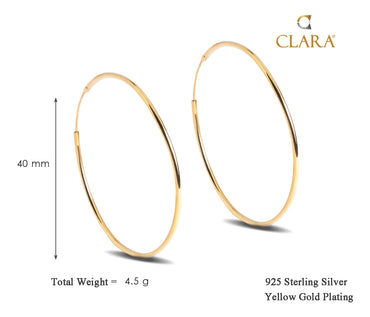 Silver Classic Hoop Earrings