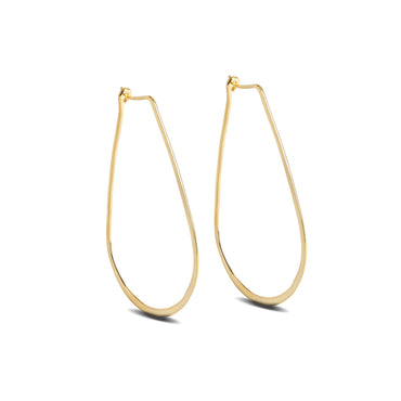 Silver Aiwa Hoop Earrings