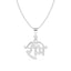 Silver Shri Ram Men Pendant Necklace with Chain or without Chain