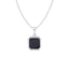 Silver Black Onyx Men Pendant Necklace with Chain or without Chain