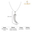 Silver Katar Men Pendant Necklace with Chain or without Chain