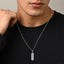 Silver Benicio Men Pendant Necklace with Chain or without Chain