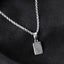 Silver Isidor Men Pendant Necklace with Chain or without Chain