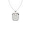 Silver Hexa Men Pendant Necklace with Chain or without Chain