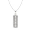 Silver Pyramid Men Pendant Necklace with Chain or without Chain