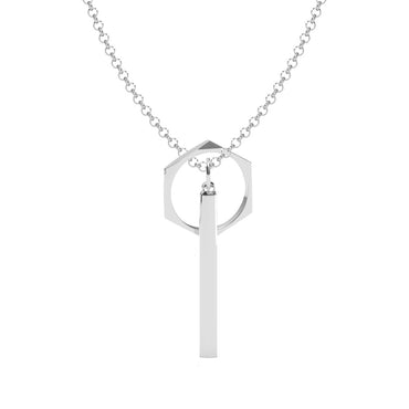 Silver Rupert Men Pendant Necklace with Chain or without Chain